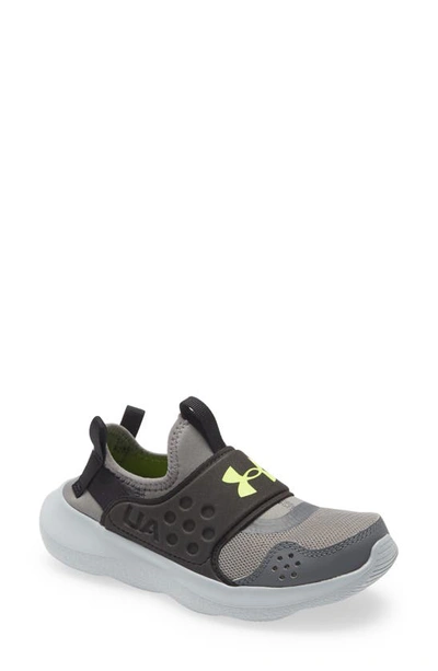 Under Armour Kids' Runplay Slip-on Sneaker In Concrete