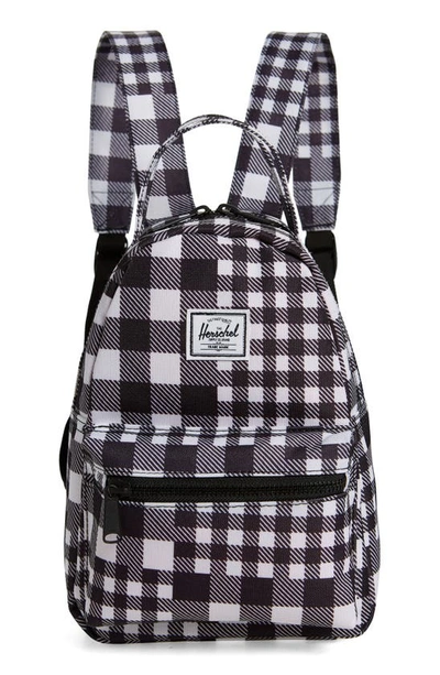 Herschel Supply Co Mini Nova Backpack In Black Gingham