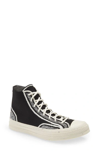 Converse Chuck Taylor All Star 70 High Top Sneaker In Black/ Lime Twist/ Egret