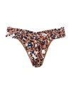 Hanky Panky Cheeky Cheetah Original-rise Lace Thong In Multi