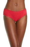 Natori Bliss Cotton Girl Briefs In Chili