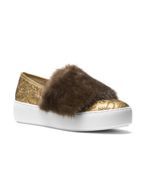 michael kors fur sneakers