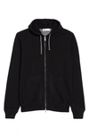 Brunello Cucinelli Cashmere Zip Front Hoodie In Black