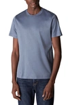 Eton Slim Fit Blue Jersey T-shirt Blue In Gray