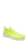 Apl Athletic Propulsion Labs Techloom Tracer Knit Training Shoe In Yellow/ White