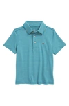 Vineyard Vines Kids' Bradley Stripe Sankaty Performance Polo In Tart Apple