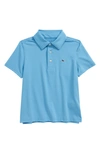 Vineyard Vines Kids' Bradley Stripe Stretch Polo Shirt In Andros Blue