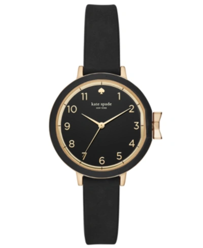 Kate Spade Park Rrow Black Dial Ladies Watch Ksw1352 In Black / Gold Tone