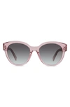 Celine 54mm Gradient Round Sunglasses In Pink