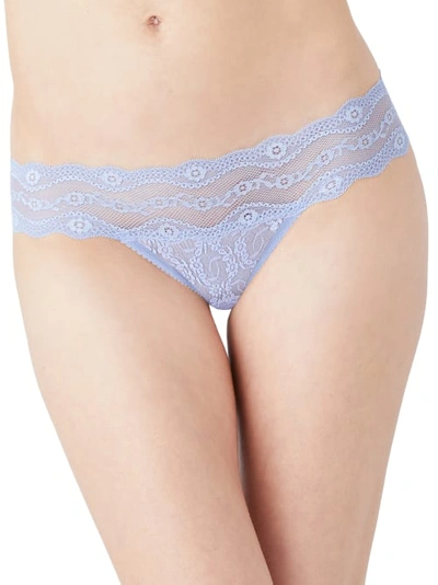 B.tempt'd By Wacoal 'lace Kiss' Thong In Brunnera Blue