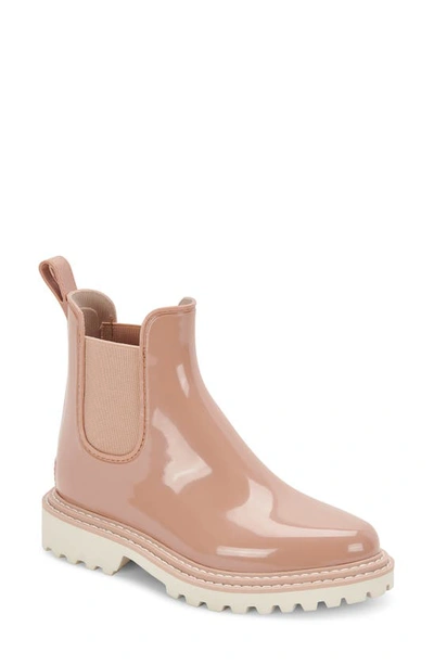 Dolce Vita Stormy H2o Waterproof Chelsea Boot In Rose Patent Stella