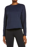 Sweaty Betty After Class Sweatshirt In Navy Blue