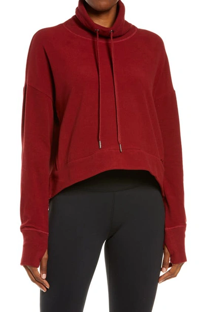 Sweaty Betty Harmonise Luxe Sweatshirt In Falu Red