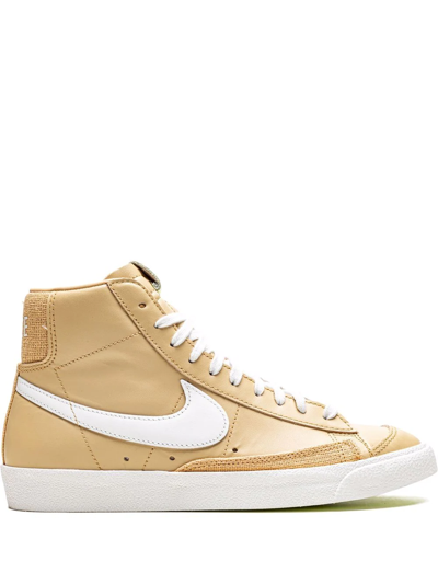 Nike Blazer 77 Mid Sneakers In Biscuit-white