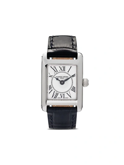 Frederique Constant Classic Carree Watch, 21mm X 23mm In White/black