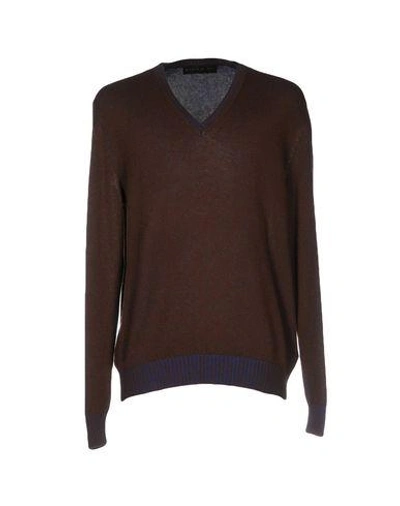 Gucci Sweaters In Dark Brown