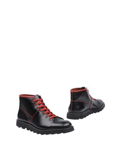 Prada Ankle Boots In Black