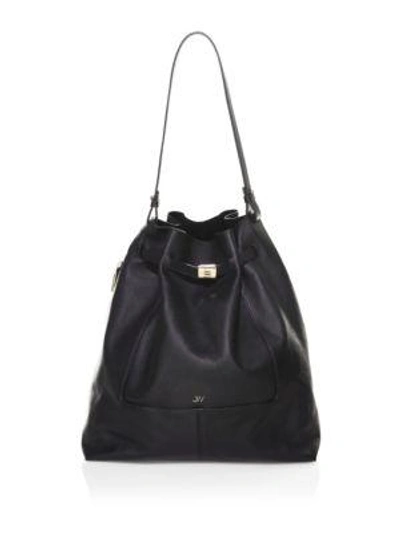 Jason Wu Softy Leather Shoulder Bag In Black