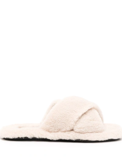 Senso Inka V Faux Fur Slippers In Nude