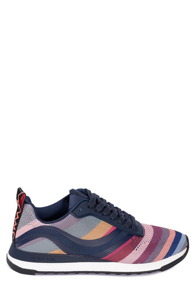 Paul Smith Swirl Low-top Sneakers In Blau