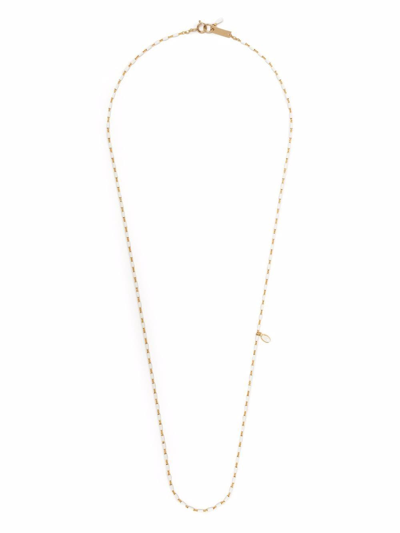 Isabel Marant Beaded Chain Necklace In Ecru 23ec