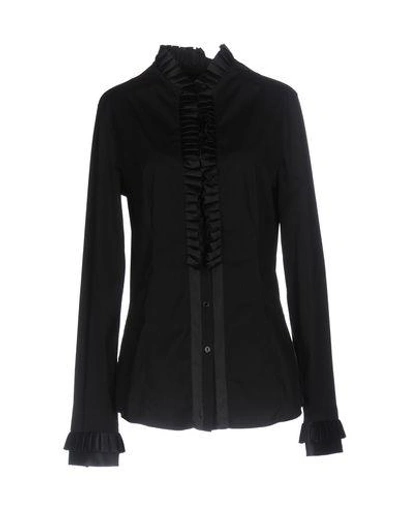 Dolce & Gabbana Solid Color Shirts & Blouses In Black