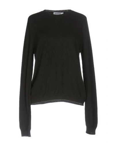 Jil Sander Sweaters In Dark Green