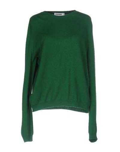Jil Sander Sweaters In Green