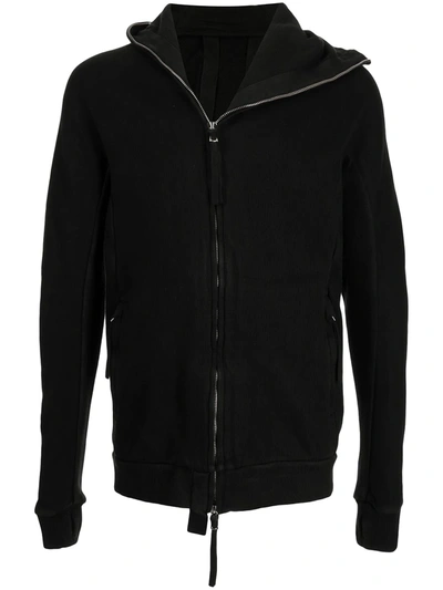 Boris Bidjan Saberi Zipped Lightweight Fleece Jacket In Black