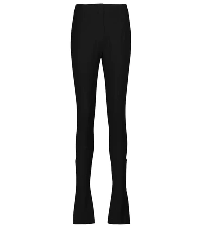 Jacquemus Le Pantalon Obiou Stretch Linen-blend Pants In Black