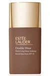 Estée Lauder Double Wear Sheer Long-wear Makeup Spf 19 8n1 Espresso 1 oz/ 30 ml