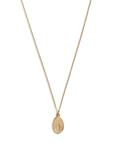 Dolce & Gabbana Kids' Circle Pendant Necklace In Gold