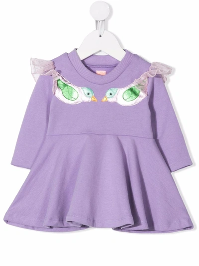 Wauw Capow By Bangbang Babies' Dominika A-line Sweater Dress In Purple