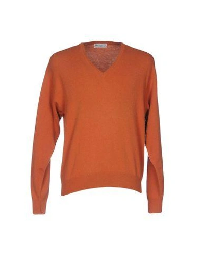 Burberry Sweaters In Rust