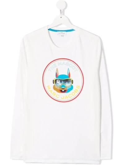 The Marc Jacobs Teen Mascot-print T-shirt In White