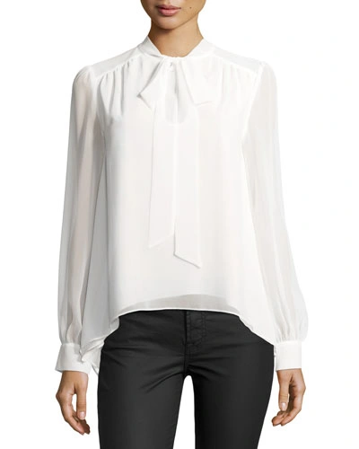Likely Prospect Tie-neck Blouse