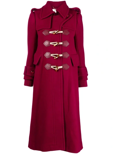 Zimmermann Women's Concert Felt Wool-blend Duffle Coat In Burgundy