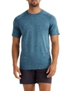 Rhone Reign Tech Short Sleeve T-shirt In Captains Blue Orion Blue