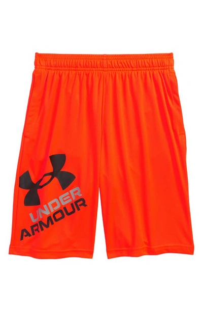 Under Armour Kids' Ua Prototype 2.0 Performance Athletic Shorts In Phoenix Fire