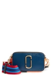 Gucci The Snapshot Leather Crossbody Bag In Blue Sea Multi