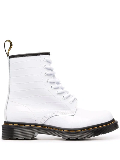 Dr. Martens' 1460 White Lace-up Boots