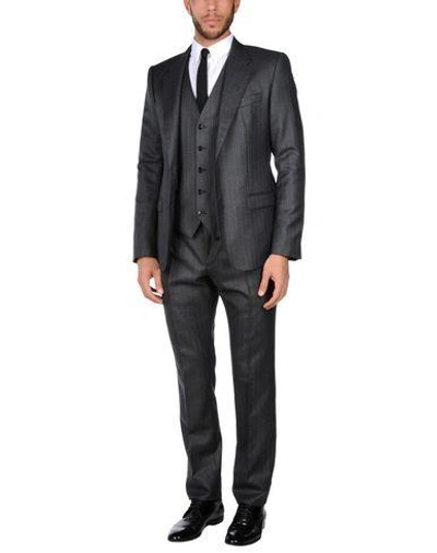 Dolce & Gabbana Suits In Steel Grey