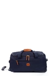 Bric's Brics X-bag 21-inch Rolling Carry-on Duffle Bag - Blue In Navy
