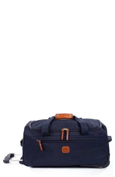 Bric's Brics X-bag 21-inch Rolling Carry-on Duffle Bag - Blue In Navy