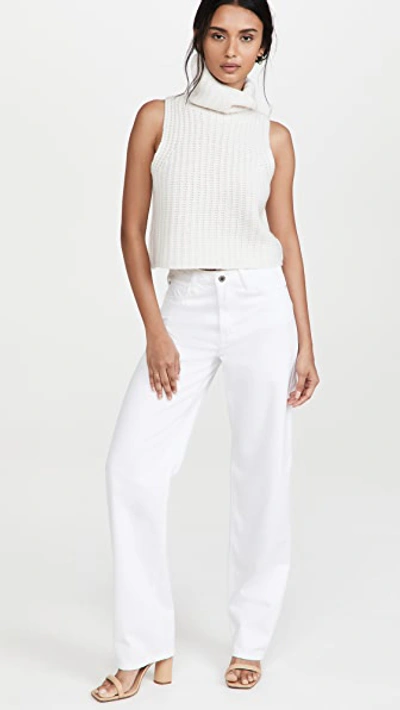 Sablyn Saige Sleeveless Cashmere Sweater In Gardenia