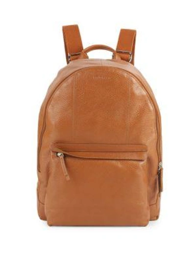 Cole Haan Leather Backpack In British Tan