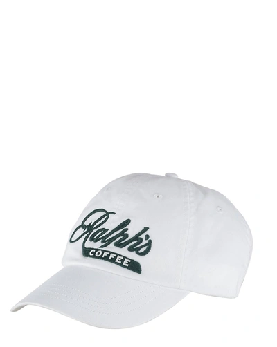 Ralph Lauren Polo  Ralph's Coffee Hat In White/green