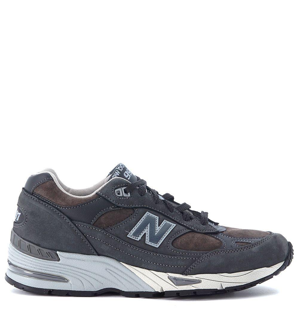 New Balance 991 Grey Suede And Leather Sneaker In Grigio | ModeSens