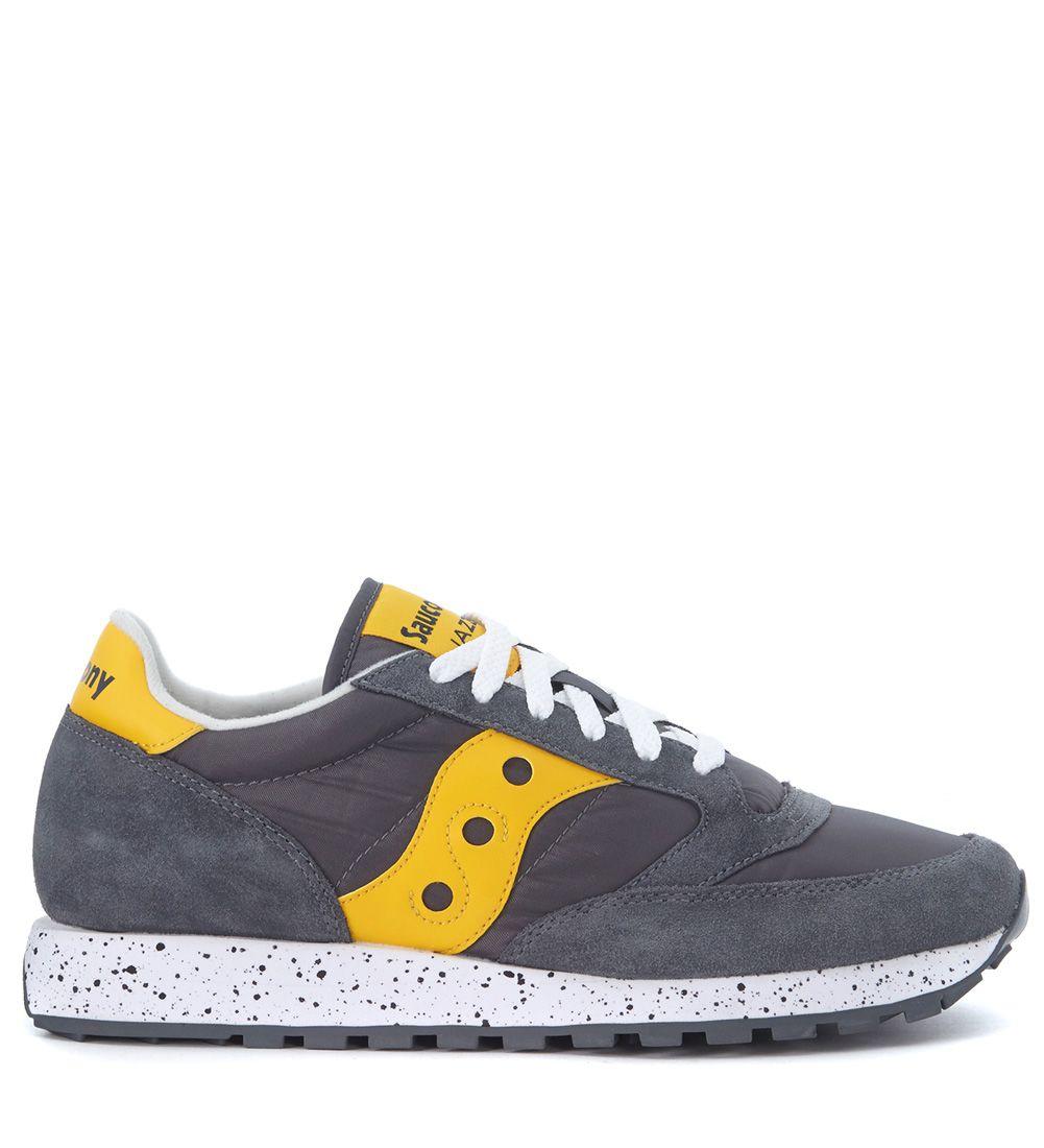 saucony jazz grey yellow