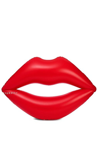 Funboy The Lips Pool Float In Red